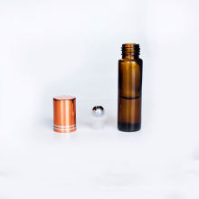 Amber Roll On Bottle (Empty Glass Container) 10 ml 1/3 oz Heavy Glass Roller Ball Bottles For Essentail Oils, Body Oil